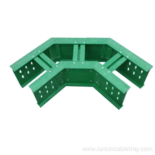 Fiberglass frp cable tray accessories horizontal bend